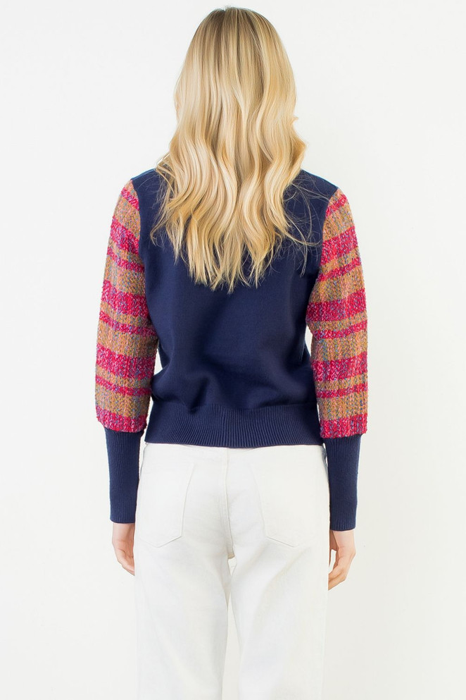 THML Women's Navy Knit Top