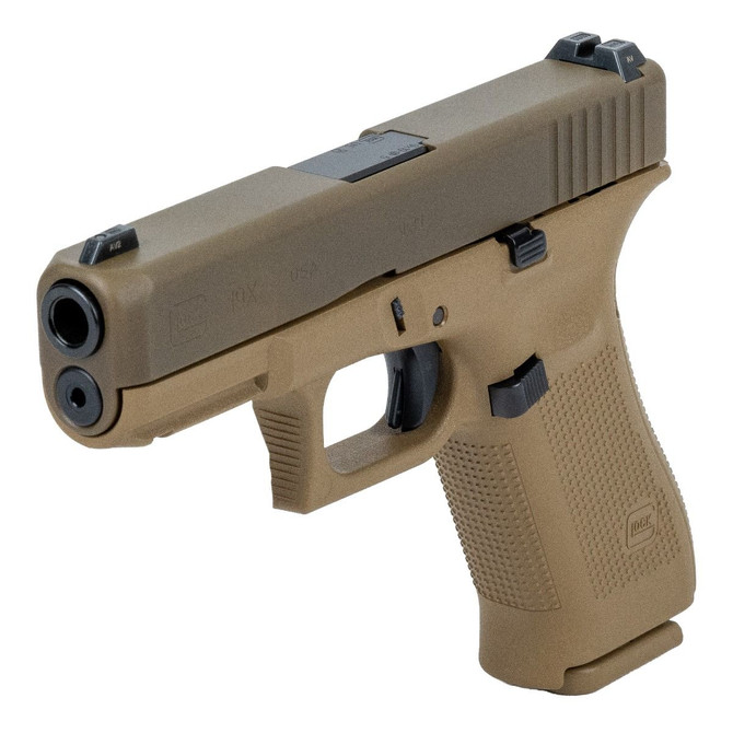 Glock 19X Gen5 9mm Pistol 17rd 4" GNS, FDE