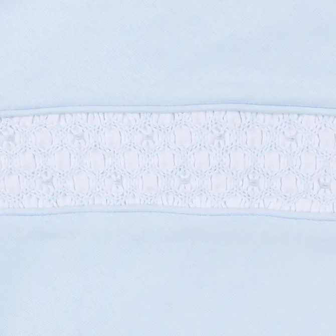 Magnolia Baby Walker's Classics Smocked Footie - Light Blue