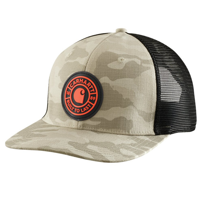 Carhartt Men's Ripstop Mesh Back Camo Cap - Fossil Tan Camo