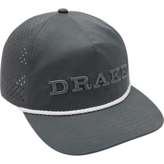Drake Perforated Flatbill Roper Cap - Castlerock Grey