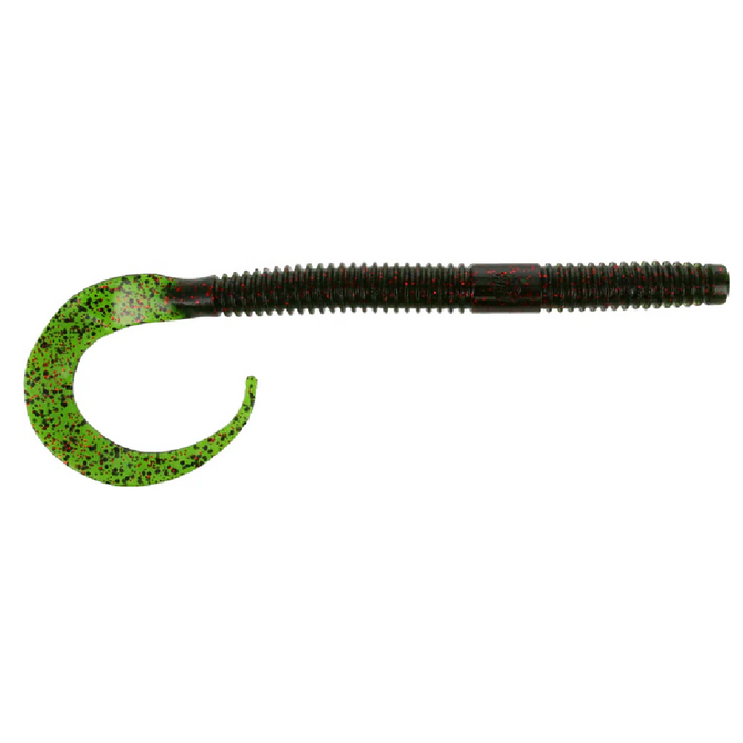 Yamamoto Ichi Worm Floater 10″ Soft Plastic Bass Bait – Watermelon Black/Red