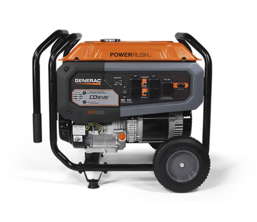 Generac GP Series 6500 W Gas Portable Generator Includes Cord