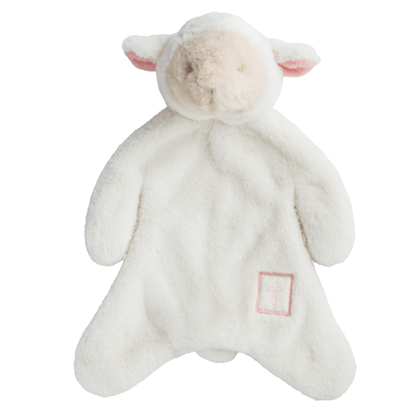 Mud Pie Pink Lamb Plush Woobie