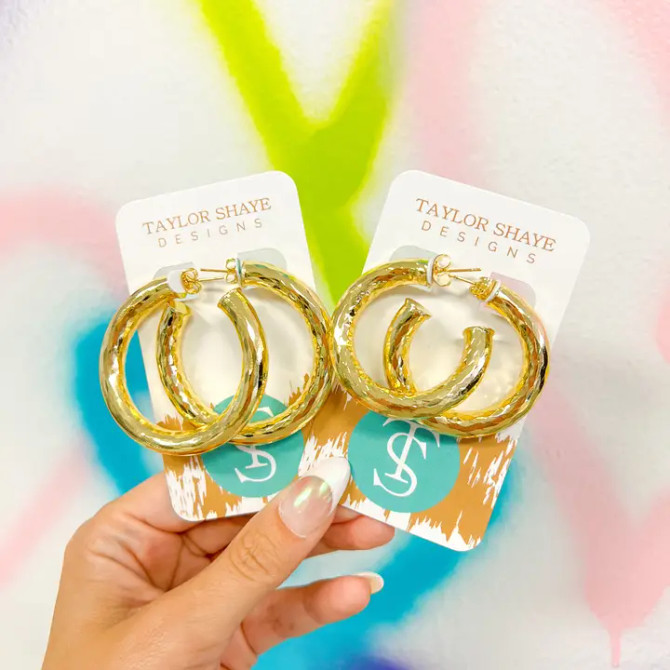 Taylor Shaye Large Raya Hoops