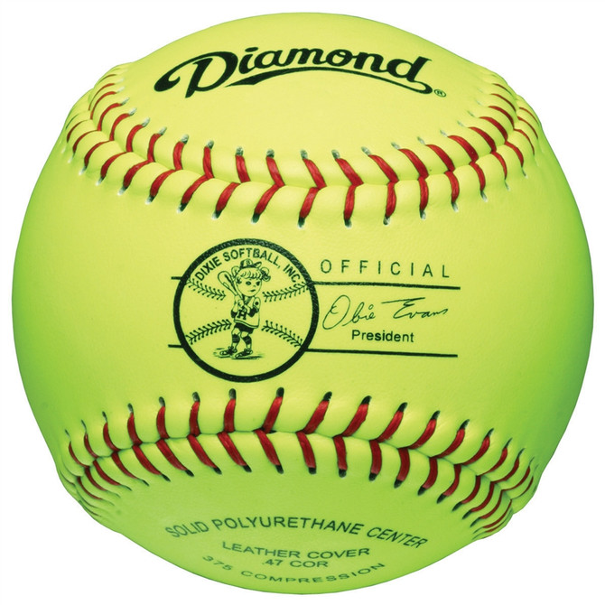 Diamond 11″ Dixie Youth League Fastpitch Softballs – Dozen