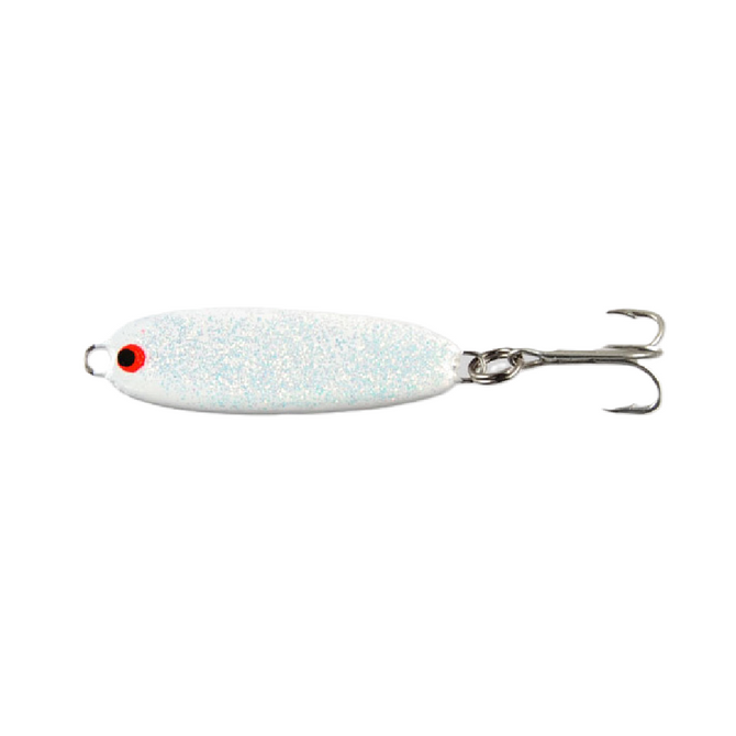 Berry’s Tackle Glitter Spoon - White Body/Gold Glitter