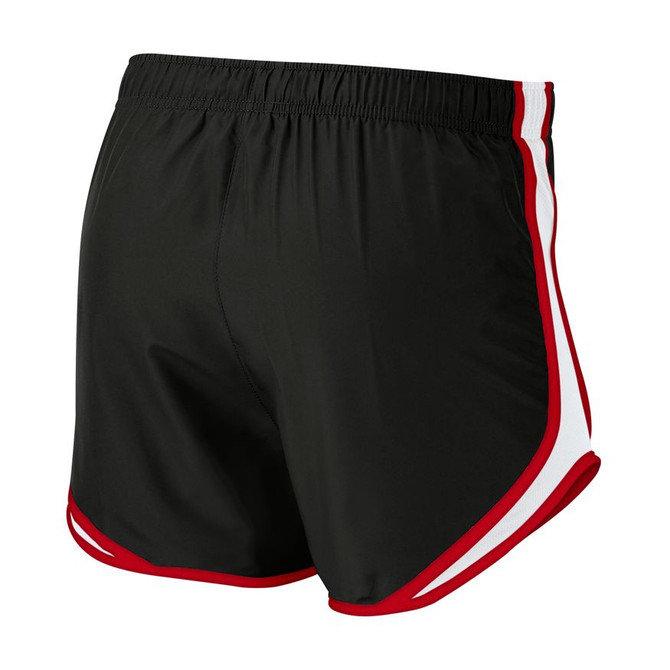 Nike Women's Dry Tempo Running Shorts- Black/White/Sport Red/ Wolf Grey