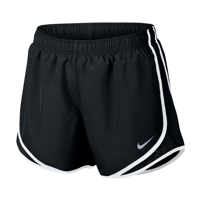 Nike Women's Dry Tempo Running Shorts- Black/White/Wolf Grey