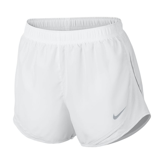 Nike Women's Dry Tempo Running Shorts- White/Wolf Grey