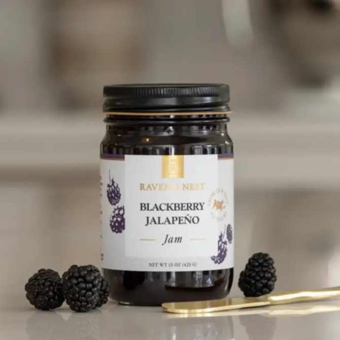 Raven's Nest Blackberry Jalapeno Jam - 15 oz.