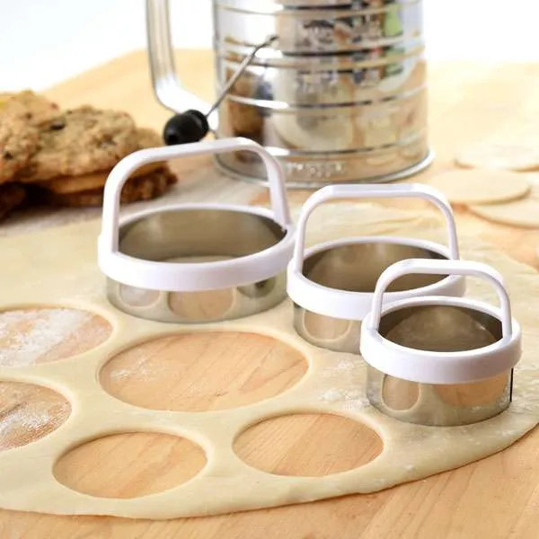 Norpro Straight Edge Cookie/Biscuit Cutter - Set of 3