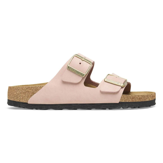 Birkenstock Arizona Soft Footbed Nubuck Leather Pink Sandals