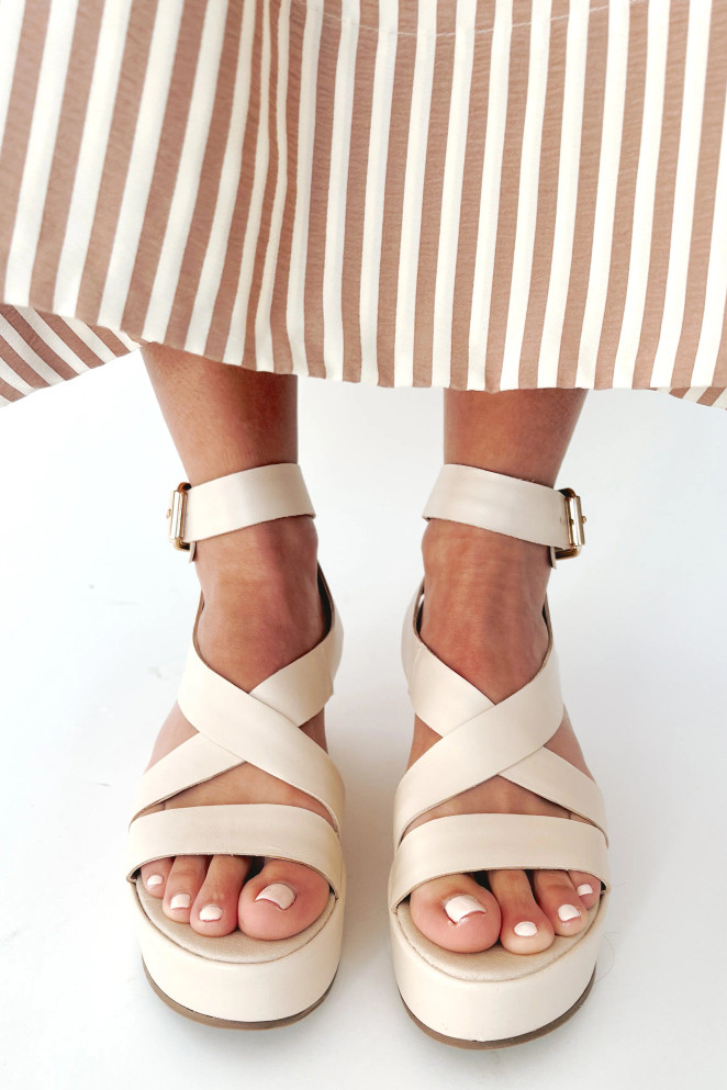 Matisse Pascal Platform Sandal - Bone