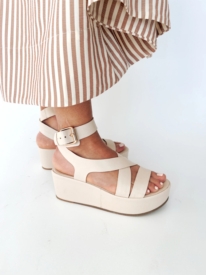 Matisse Pascal Platform Sandal - Bone