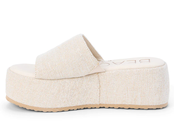 Beach by Matisse Pismo Platform Slide Sandal - Tan Multi