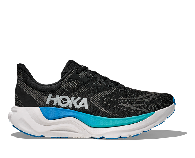 HOKA Arahi 8 Wide Men’s Running Shoe - Black/Skyward Blue