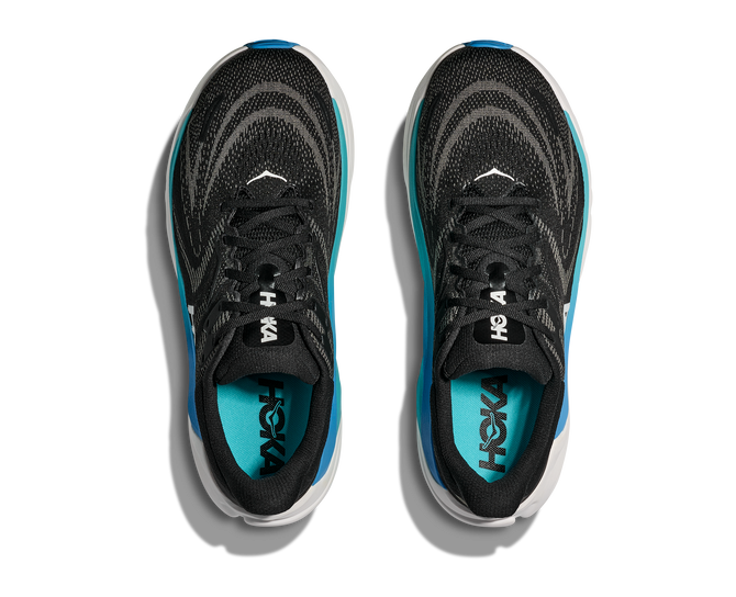 HOKA Arahi 8 Wide Men’s Running Shoe - Black/Skyward Blue