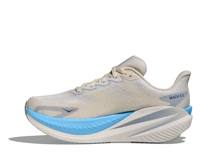 HOKA Mach X 3 Women’s Neutral Plated Running Shoe - White/Alabaster
