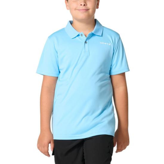 Carhartt Boys Force Sun Defender Polo - Baltic Sea