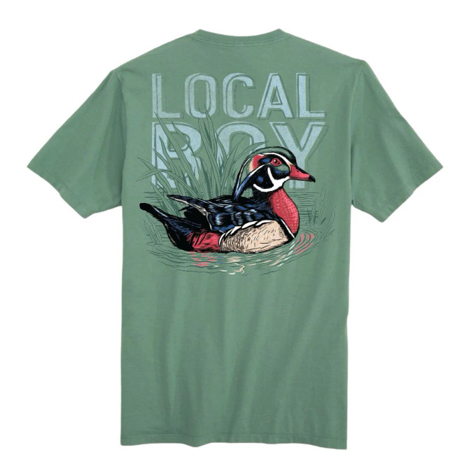 Local Boy Youth Wood Duck T-Shirt - Light Green