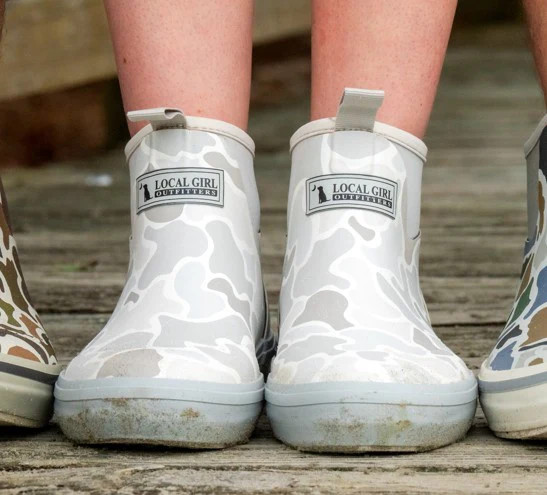 Local Girl Women's Rubber Boots - Forest Camo Saltwater