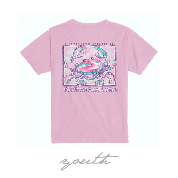 Southern Fried Cotton Youth Pinch of Color Tee - Blossom