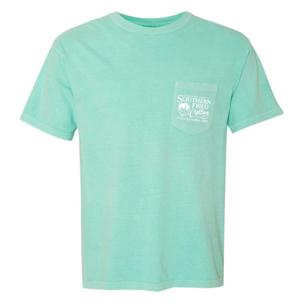 Southern Fried Cotton Women's Sweet Stamps Tee - Chalky Mint