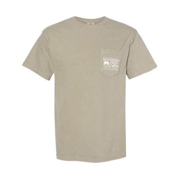 Southern Fried Cotton Men's Old School Tom Tee - Sandstone