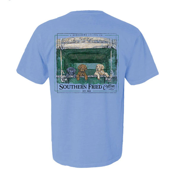 Southern Fried Cotton Men's Loaded Tee - Washed Denim