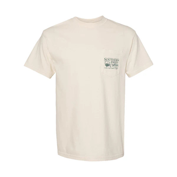 Southern Fried Cotton Men's Old School USA Tee - Ivory
