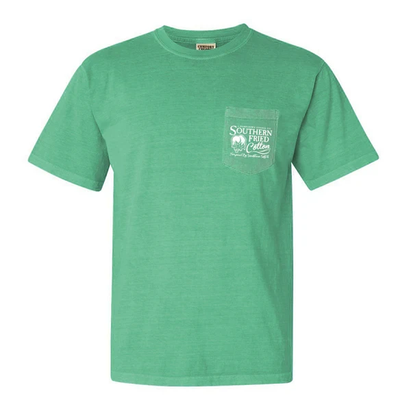 Southern Fried Cotton Men's Azalea Cocktail Tee - Island Green
