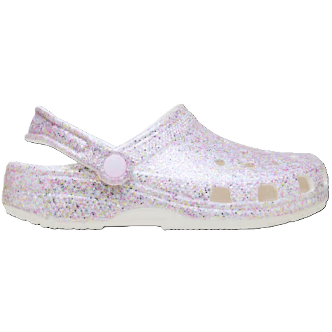 Crocs Fantasy Glitter Clog - White
