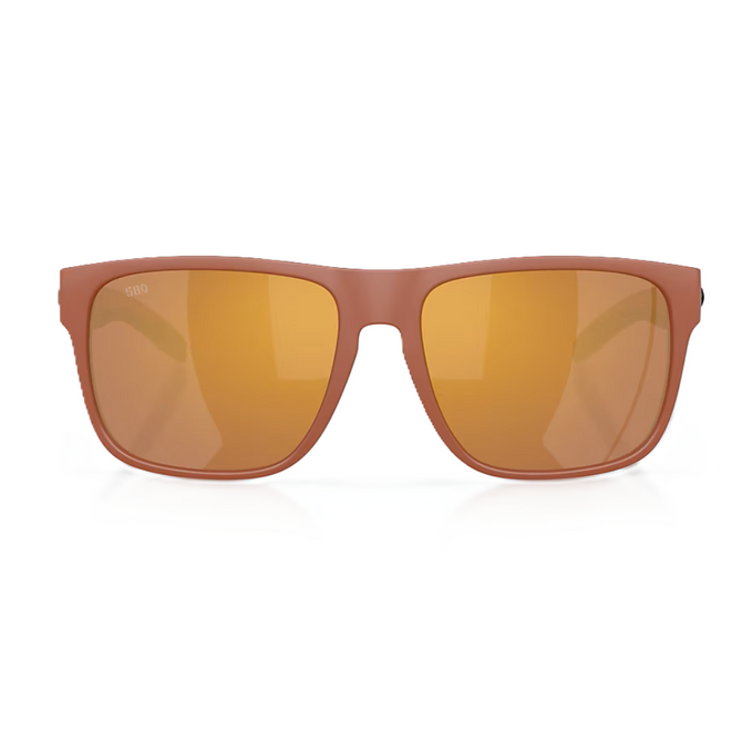 Costa Del Mar Spearo XL Polarized Sunglasses – Matte Terra Cotta Frame with Gold Mirror Lens