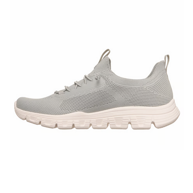 Skechers BOBS B Lite Slight Flex Women's Slip-On Sneakers Light Gray