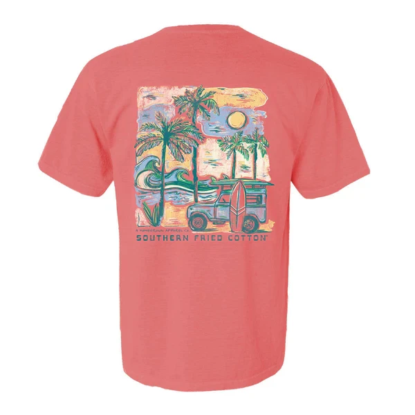 Southern Fried Cotton Men's Surf Club Tee - Watermelon