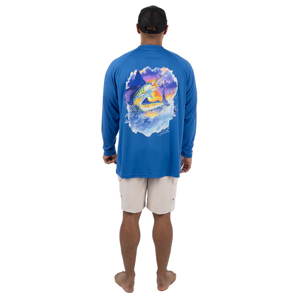 Bimini Bay Men's Hook M' Performance Long Sleeve - Sailfish