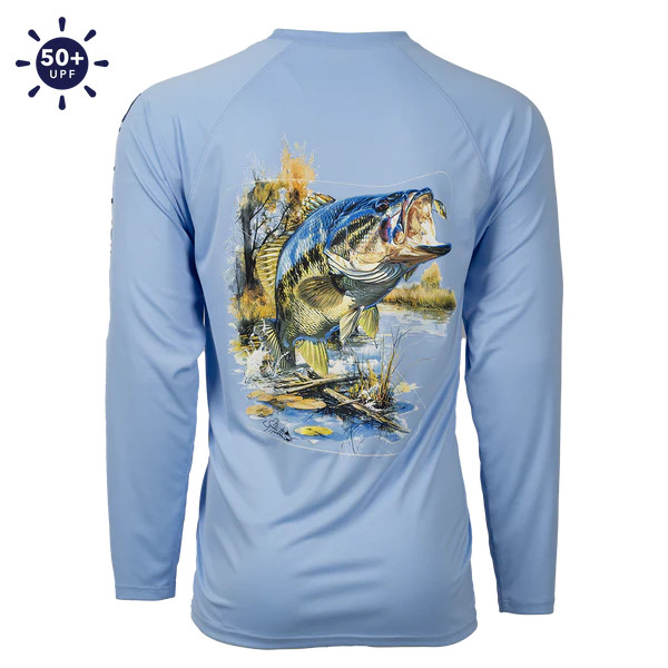 Bimini Bay Men's Hook M' Performance Long Sleeve - Bass