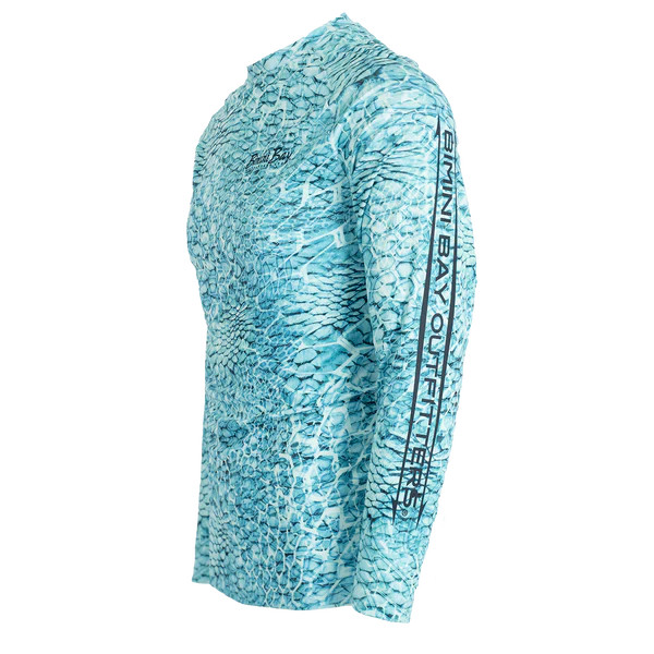 Bimini Bay Men's Abyss Performance Long Sleeve - Turquoise