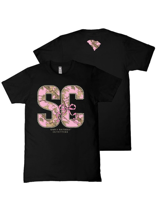 Simply Southern Women's SC State Tee - Black
