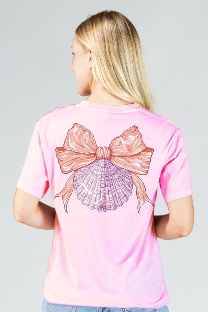 Simply Southern Women's Mineral Wash Shell Tee - Petal