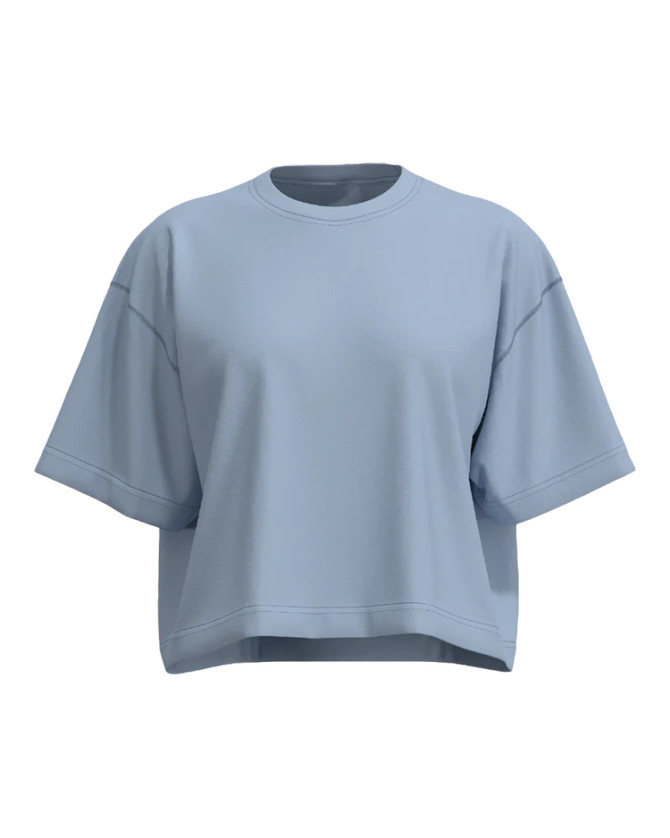 Banded Women's Boxy T-Shirt - Cashmere Blue