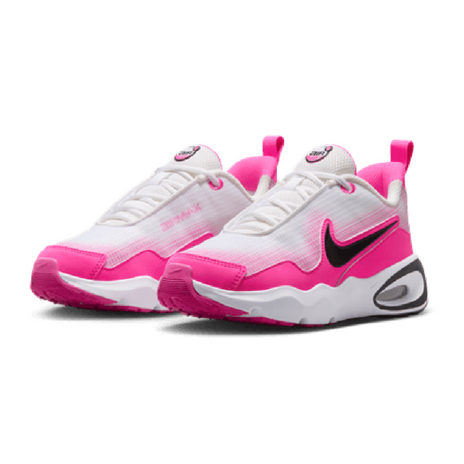 Nike Air Max Nova Youth Running Shoes - White/Black/Fuschia