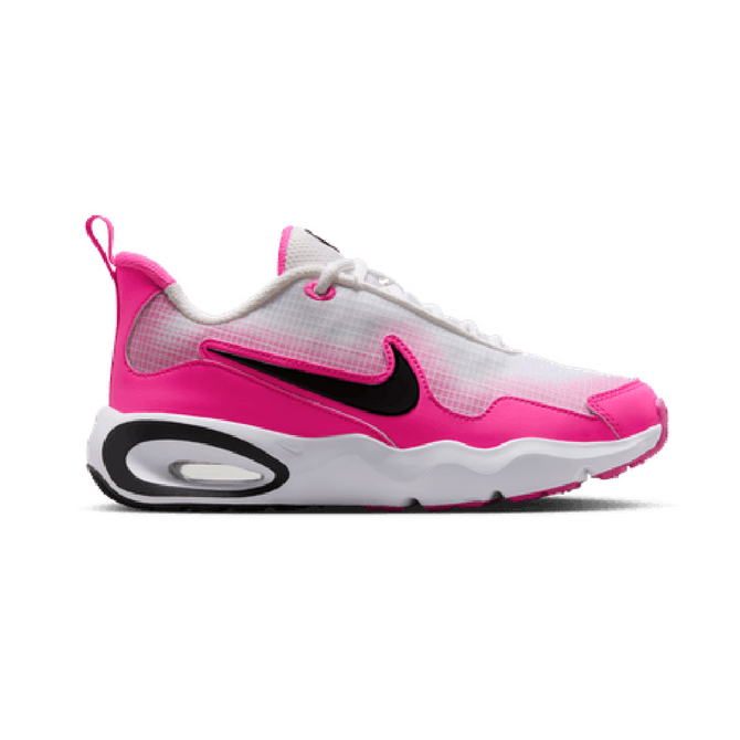 Nike Air Max Nova Youth Running Shoes - White/Black/Fuschia
