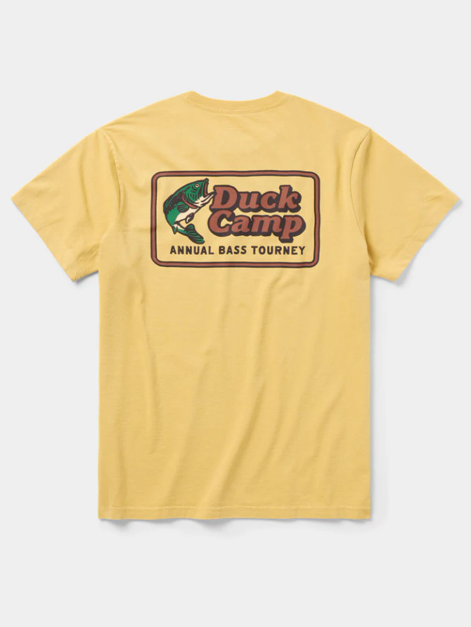 Duck Camp Men's Bass Tourney Tee - Mustard