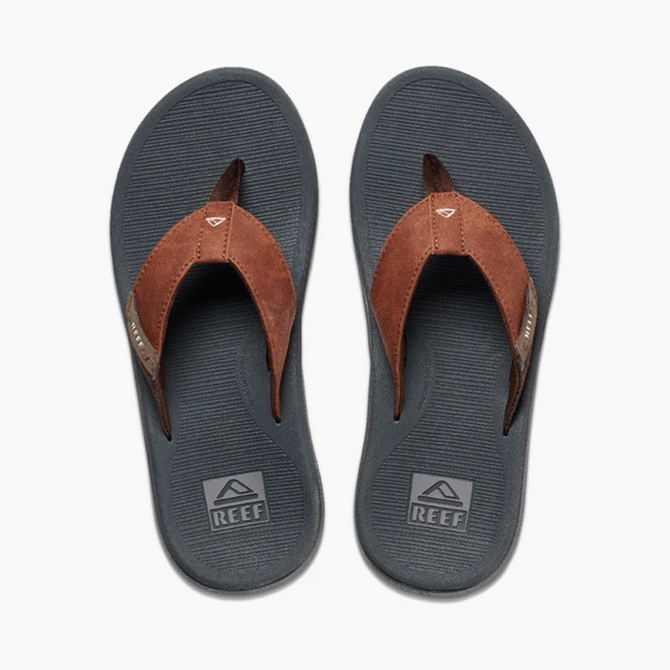 Reef Santa Ana Men's Flip Flops – Grey/Tan