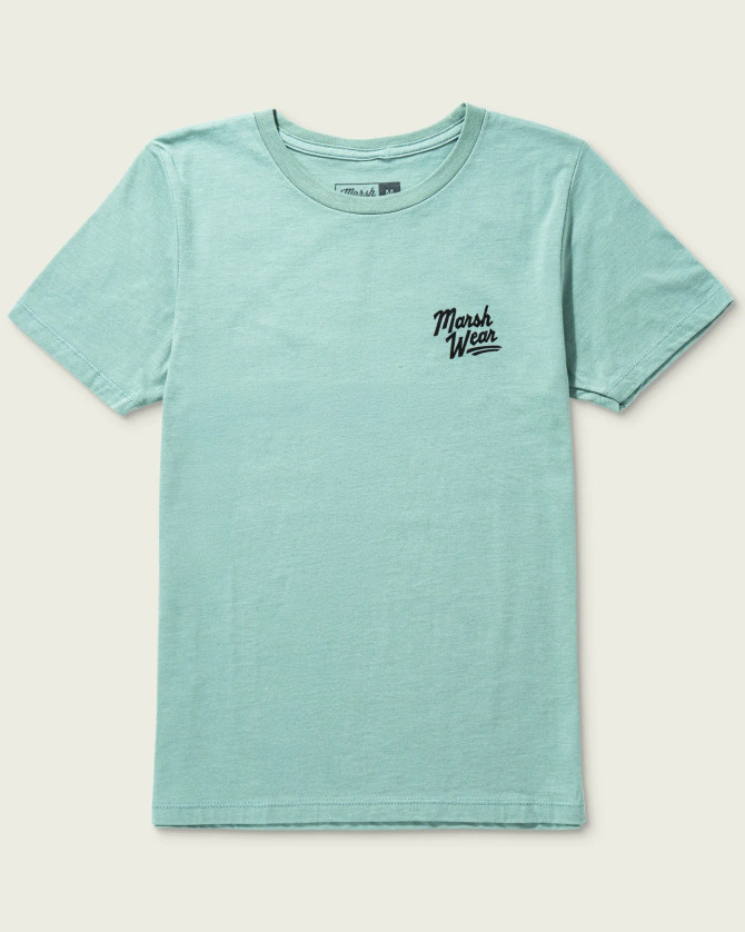 Marsh Wear Boys Heritage Bass Tee - Agate Heather