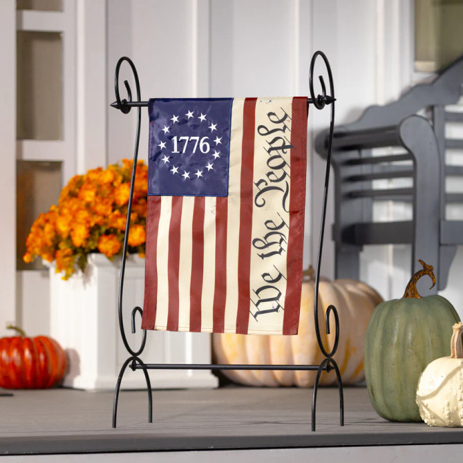 Evergreen We The People Applique Garden Flag