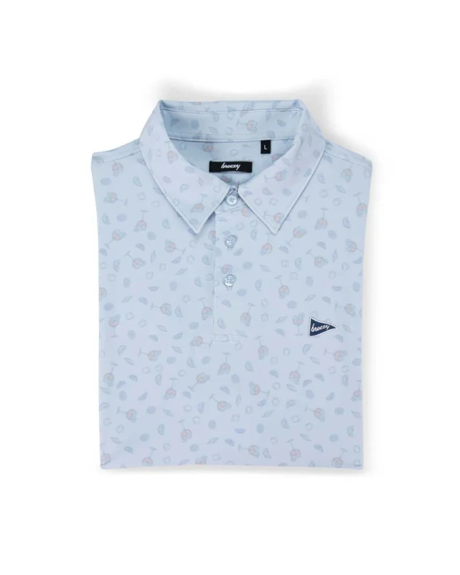 Breezy Golf Men's The Sips & Spritz Polo