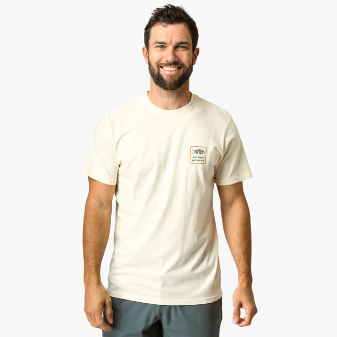Aftco Men's Yesterday Tee - Cream